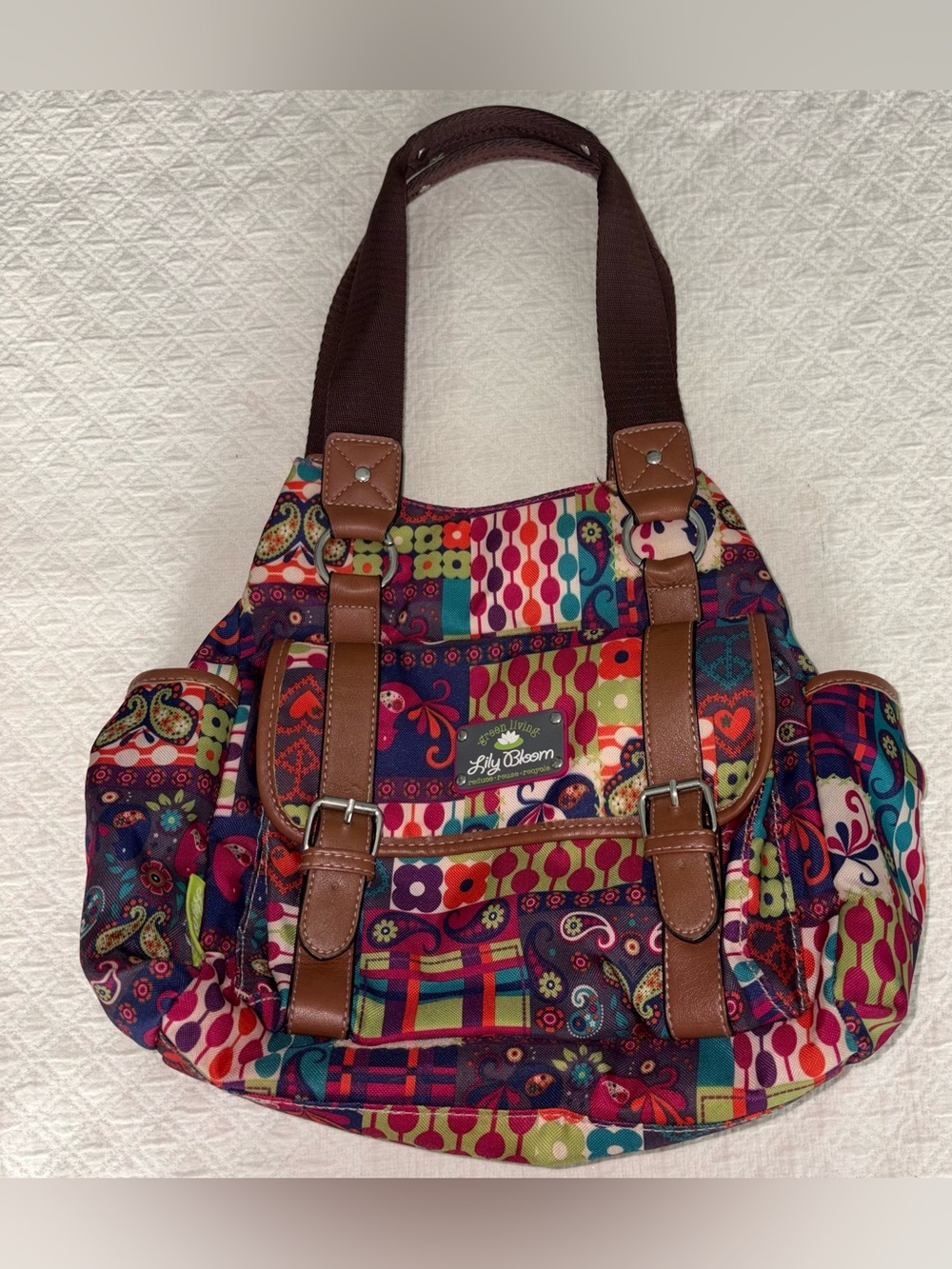 GORGEOUS LILY BLOOM HANDBAG SHOULDER BAG